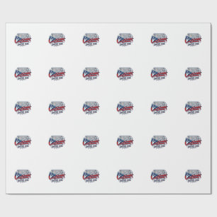 Tsjechië Voetbal 2026 Voetbal Vet Land Typografie Cadeaupapier