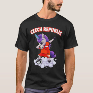 Tsjechië Voetbal Dabbing Football Flag voor Ki T-shirt