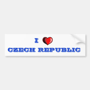 TsjechiëI houdt van Tsjechische Bumpersticker
