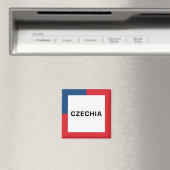 Tsjechisch 01A - Vlaggenkleuren Magneet (Insitu (Vaatwasser))