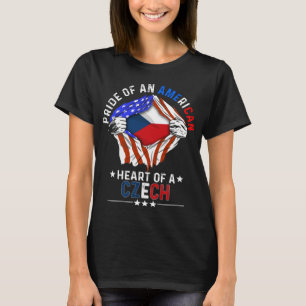 Tsjechisch Amerikaans buitenlands land Tsjechisch  T-shirt