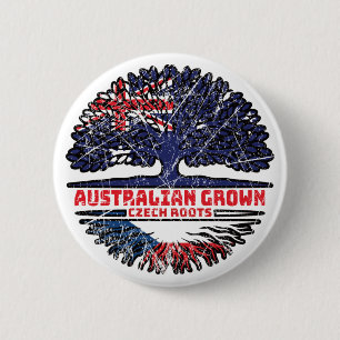 Tsjechisch Australische Australische boom Ronde Button 5,7 Cm