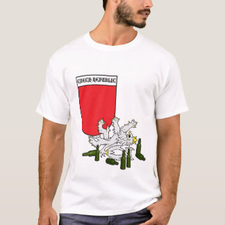 Tsjechisch Emblem met Lion T-shirt