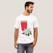 Tsjechisch Emblem met Lion T-shirt (Voorkant volledig)