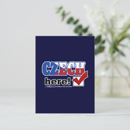 Tsjechisch hier (donker) briefkaart (Staand voorkant)