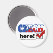 Tsjechisch hier (licht) magneet (Voorkant / Achterkant)
