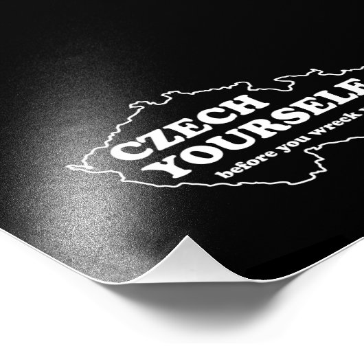 Tsjechisch jezelf voor je jezelf verwend foto afdruk (Hoek)