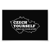 Tsjechisch jezelf voor je jezelf verwend foto afdruk (Voorkant)