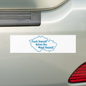Tsjechisch jezelf voordat je jezelf verprutst bumpersticker (Op auto)