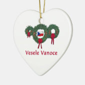 Tsjechisch kerstfeest 2 keramisch ornament