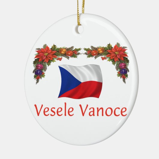 Tsjechisch kerstfeest keramisch ornament (Links)