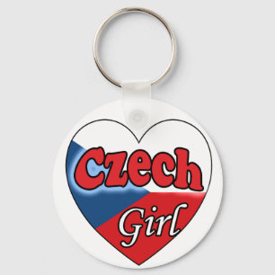 Tsjechisch meisje sleutelhanger