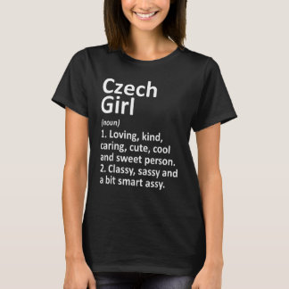 TSJECHISCH MEISJE TSJECHIË Land Roots Afkomst T-shirt
