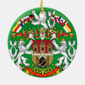 Tsjechisch Praag* kerstversiering Keramisch Ornament (Achterkant)