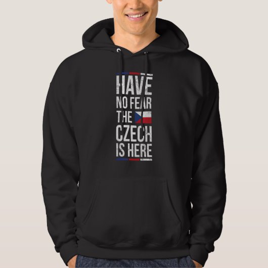 Tsjechisch Pride citaat voor een trotse Tsjechisch Hoodie (Voorkant)