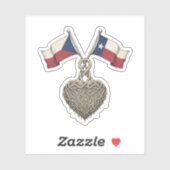 Tsjechisch-Texaan Sticker (Vel)