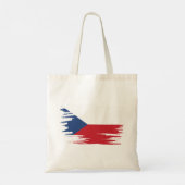Tsjechisch Vlaggenpenseel Tote Bag (Achterkant)