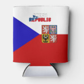 Tsjechisch wapenschild blikjeskoeler (Voorkant)