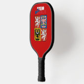 Tsjechisch wapenschild pickleball paddle (Links)
