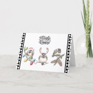 Tsjechisch Wenskaart Feestdagen Kaart