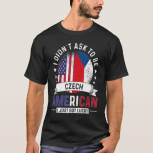 Tsjechische Amerikaanse landen vlaggen pride land T-shirt