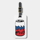Tsjechische bier (Pivo) Bagagelabel (Voorkant verticaal)
