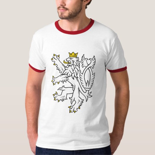 Tsjechische Bohemian Lion T-Shirt (Voorkant)