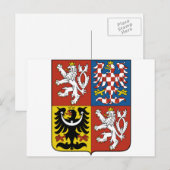 tsjechische embleem briefkaart (Voorkant / Achterkant)