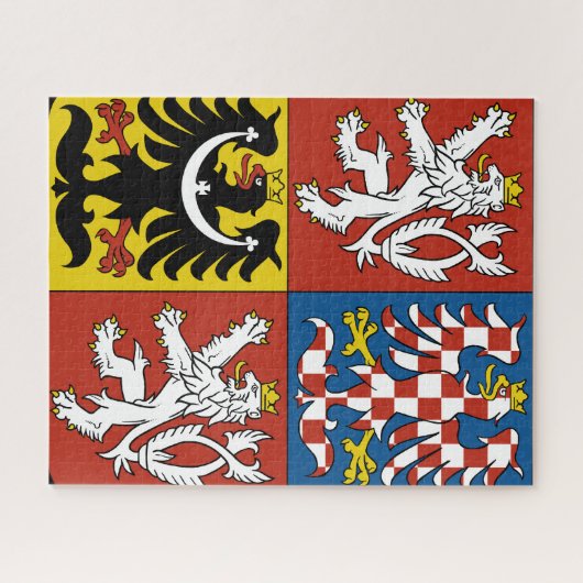 tsjechische embleem legpuzzel (Horizontaal)