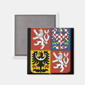 tsjechische embleem magneet (Voorkant / Achterkant)