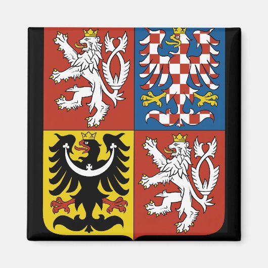 tsjechische embleem magneet (Voorkant)