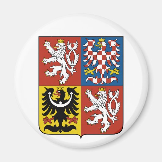 tsjechische embleem magneet (Voorkant)
