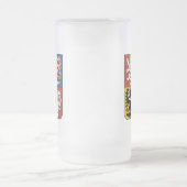 tsjechische embleem matglas bierpul (Center)