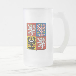 tsjechische embleem matglas bierpul