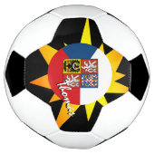 Tsjechische Football en Tsjechische vlag/BANG Voetbal (Gedraaid)