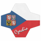 Tsjechische Football en Tsjechische vlag/sport Voetbal (Enkel)