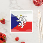Tsjechische glanzende vlag servetten (Insitu)