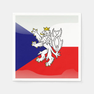 Tsjechische glanzende vlag servetten