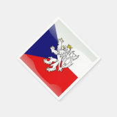 Tsjechische glanzende vlag servetten (Hoek)