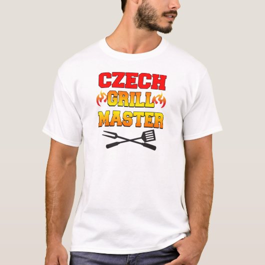 Tsjechische grill-master t-shirt (Voorkant)