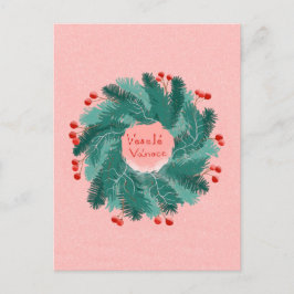 Tsjechische kerstkrans Briefkaart