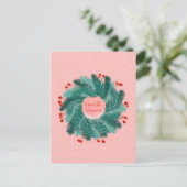 Tsjechische kerstkrans Briefkaart (Staand voorkant)