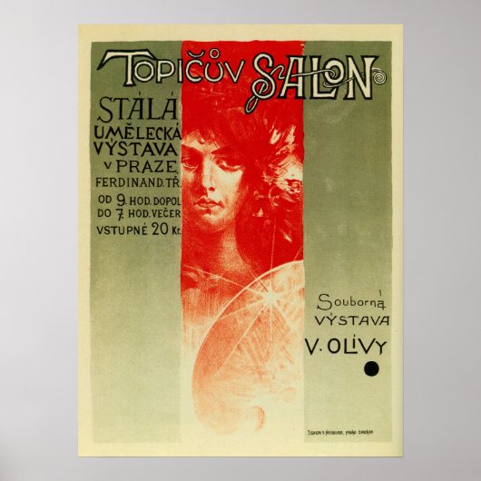 Tsjechische Kunstsalon expo Praag Poster (Voorkant)