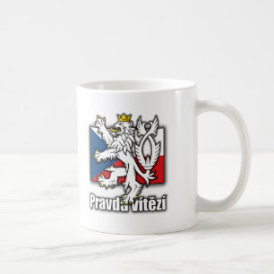 Tsjechische lionenjas vlag koffiemok
