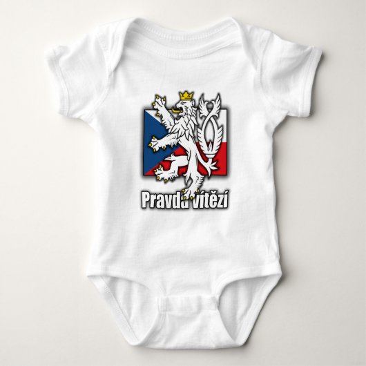Tsjechische lionenjas vlag romper (Voorkant)