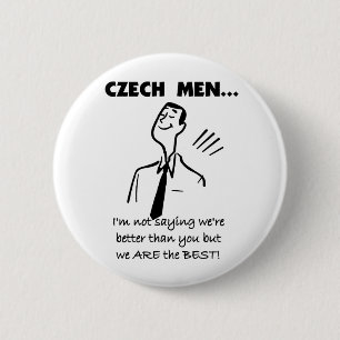 Tsjechische Mannen zijn het beste Ronde Button 5,7 Cm