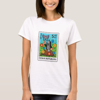 Tsjechische Molenpostzegel — Krteček en Vlinder V T-shirt