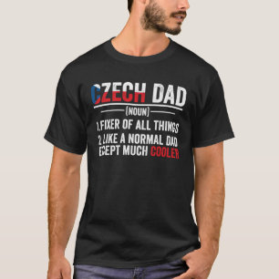 Tsjechische papa wortels Tsjechië erfgoed vlag zel T-shirt