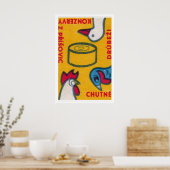 Tsjechische Pluimvee Luciferdoosje Kunstprint, Vin Poster (Keuken)