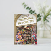 Tsjechische puppetten briefkaart (Staand voorkant)